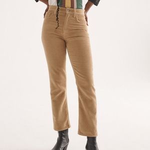 Denim Forum The Arlo high rise straight leg corduroy *teal*